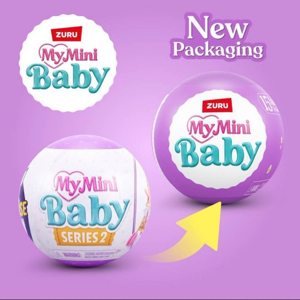 ZURU My Mini Baby Series 2 Doll - Purple